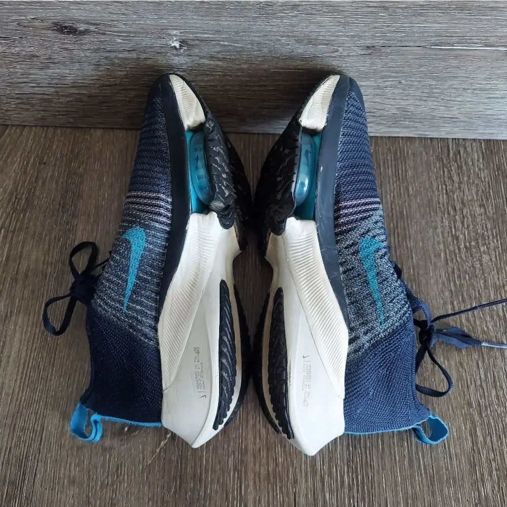 Nike Air Zoom Tempo Next% Flyknit Running Shoe College Navy Size 6.5